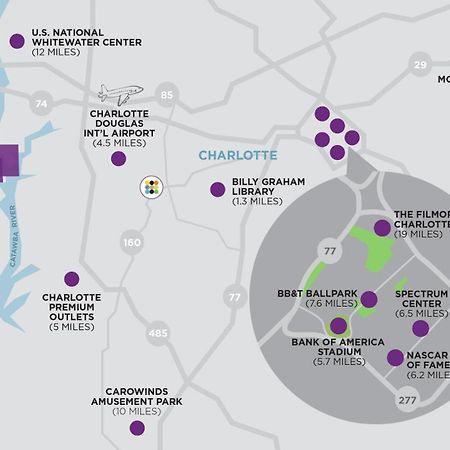 Hyatt Place Charlotte Airport Billy Graham Parkway Eksteriør bilde
